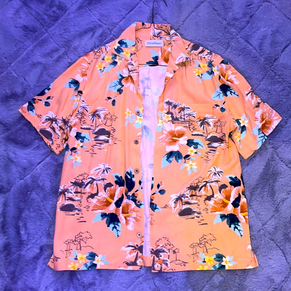 CARIBBEAN button up t-shirt